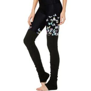 ALO YOGA Goddess Ribbed Leggings - Butterfly/Black